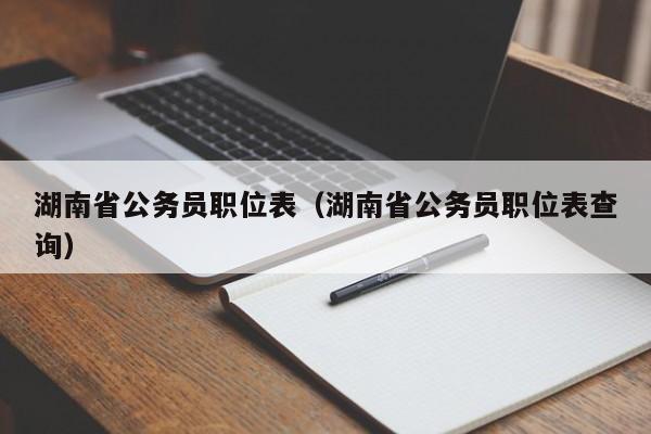 湖南省公务员职位表（湖南省公务员职位表查询）