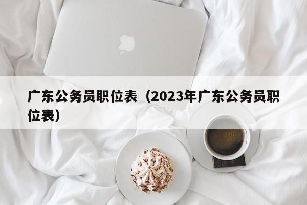 广东公务员职位表（2023年广东公务员职位表）